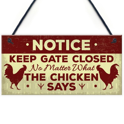 Chicken gifts hanging warning - gifts,