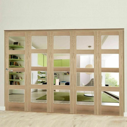 Oak shaker light bifold - light,