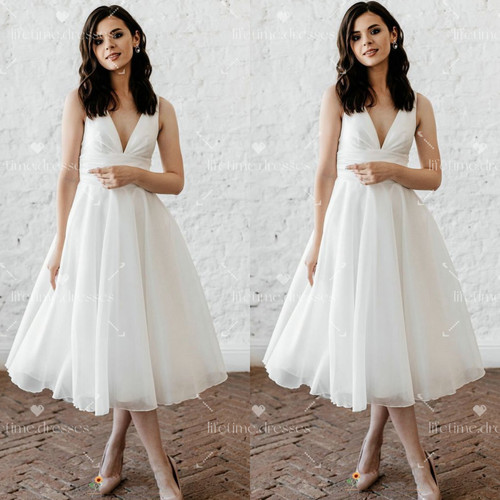 Tea length wedding - wedding, dress