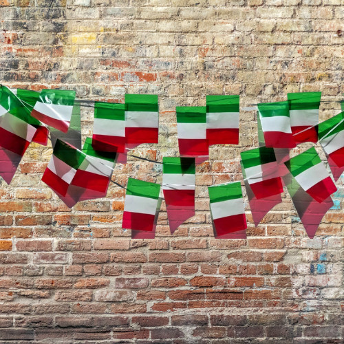 Italian flag bunting 10m - italian,