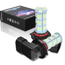 H10 9005 HB3 18 SMD LED bright BULBs Highbeam foglight DRL Hyperwhite 8000k 9145
