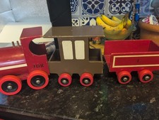 Vintage Wooden Toy Train