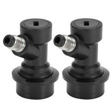 2PCS 1/4MFL Ball Lock Disconnects Kit For Homebrew Beer Soda Keg Liquid