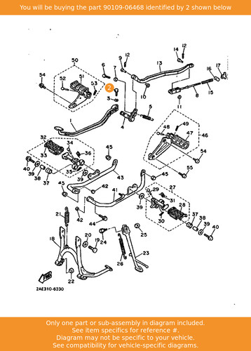 Yamaha bolt 90109 - bolt,, 90109-06468