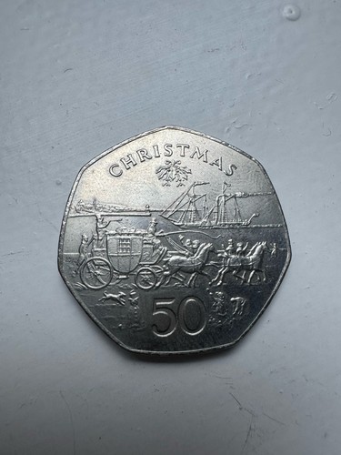 1980 isle man 50p christmas - 1980, of