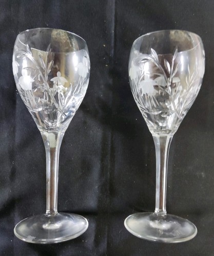 Vintage pair stuart crystal - of,