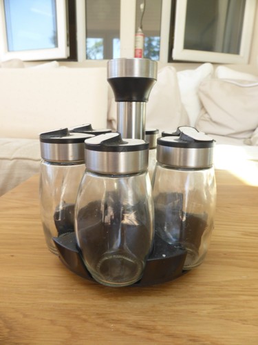 Revolving spice rack with - revolving,