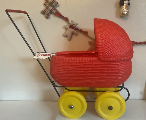 Vintage c1970 red wicker - vintage,
