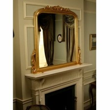 Gold Overmantle Mirror | Large