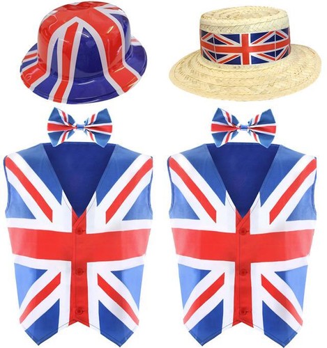 Union jack waistcoat hat - jack, waistcoat,