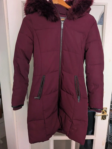 Laura ashley burgundy coat - burgundy,