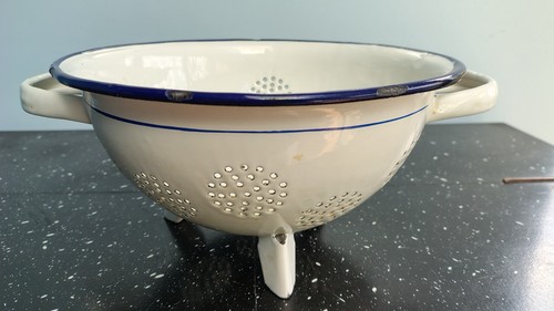 Vintage french footed - french, enamel