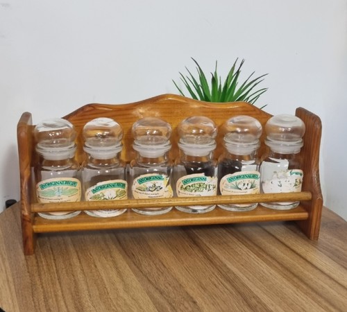 Vintage wooden herb spice - vintage,