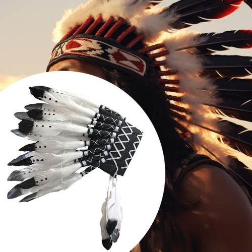 Artificial feather headdress - feather,