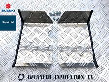 Suzuki LT50 Aluminium Chequer Foot Plates Ankle Protectors. Foot Guards. Pegs