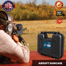 Airsoft Pistol Case Hard Gun Storage Waterproof Lockable Foam Inserted Box 31cm