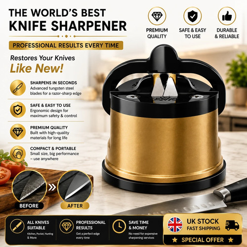 Global gold world best knife - gold,
