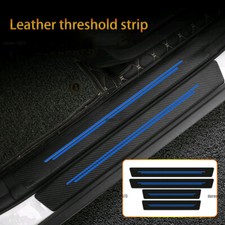 4× Carbon Fiber Leather Car