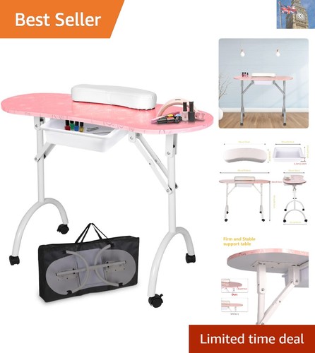 Foldable nail technician desk - foldable,