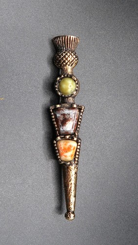 Vtg jacobite dirk brooch - jacobite,