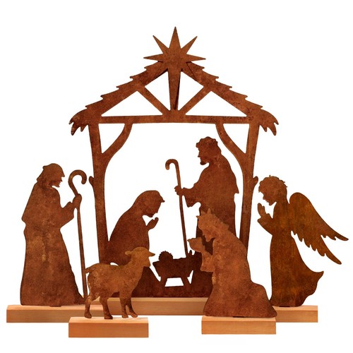 Kpx set metal nativity - of, 5