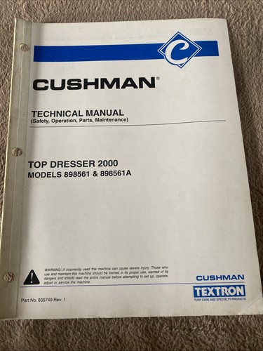 Cushman top dresser 2000 - top,