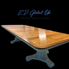 Elite Art Deco style Dining table French Polished and finished in F&B Parma Grey