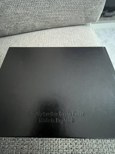 Leather bound wine log - leather,