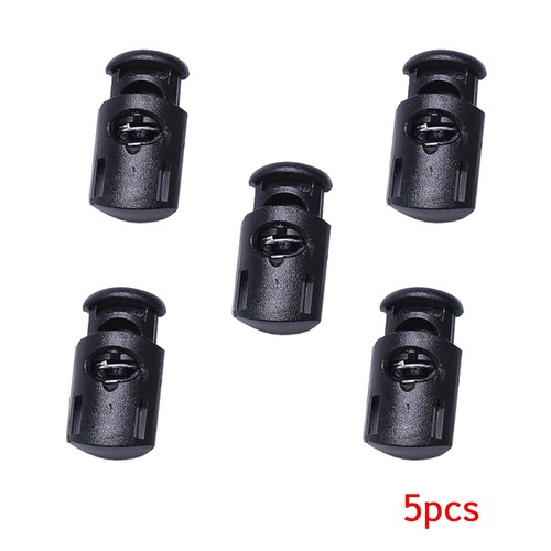 5pcs black plastic cord locks - 5pcs,