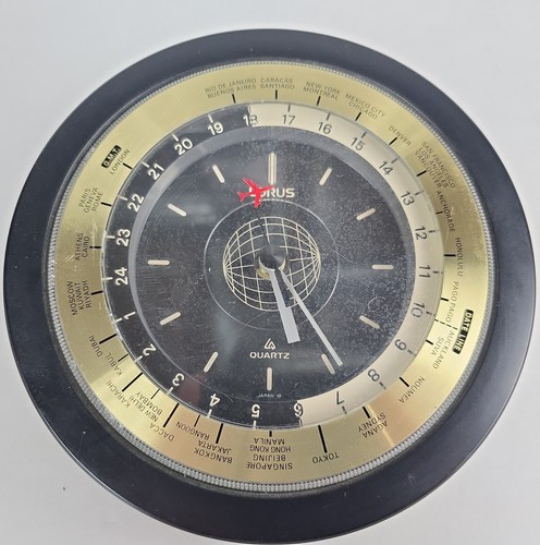 Lorus quartz world time clock - world,