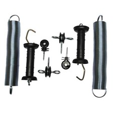 Electric Fence Spring Gate Kit X2 (Heavy Duty Coil Insulator Handle PolyRope)