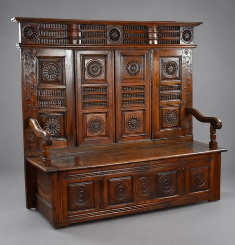 Carved oak panelled - panelled, /