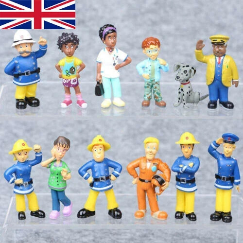 12pcs set fun fireman sam - fireman,