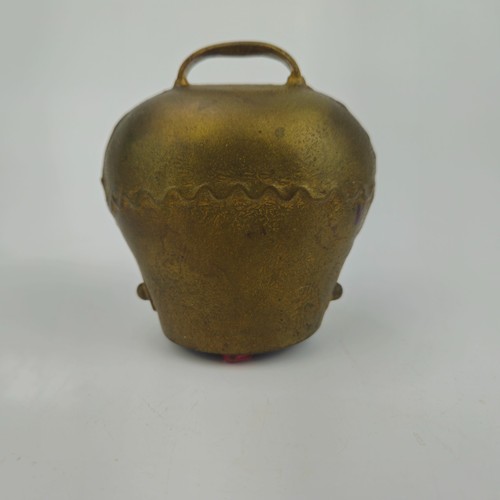 Vintage brass cow bell antique - cow,