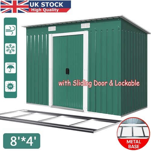 Metal garden shed 8x4 - metal,