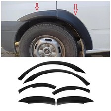 FOR FORD TRANSIT MK7 WHEEL ARCHES FENDER FLARE BLACK ABS PLASTIC (2006-2013)