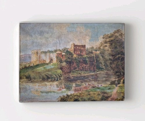 Old antique oil painting - old, on