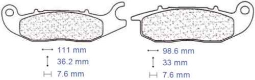 Front brake pad pads - brake,