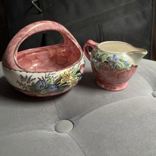 Maling Vintage Pink Floral Jug