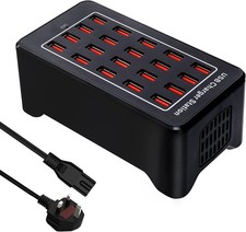 2025 NEW USB Charger, 100W/20A 20-Port Charging Station, Charger Multiple Device