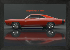 Dodge Charger RT 1969 Framed