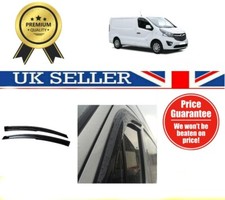 VAUXHALL VIVARO RENAULT TRAFIC 2014+ Wind Deflectors Rain Sun Smoke Guard Window