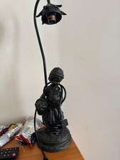 Vintage widdop bingham lamp Young girl holding basket Hard to find- 1990s maybe?