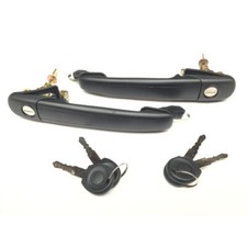 2x Door Handle + Lock + Keys Front Fits VW Sharan (Mk1) 2.0
