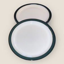 Denby Greenwich 2x Salad Dessert Plates 8” Hardly Used 1st Quality Discontinued