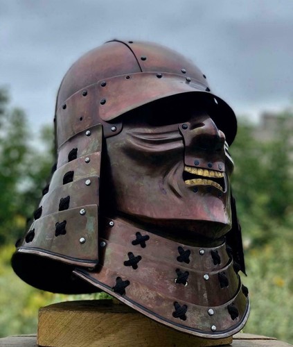 Samurai armor helmet handmade - samurai,