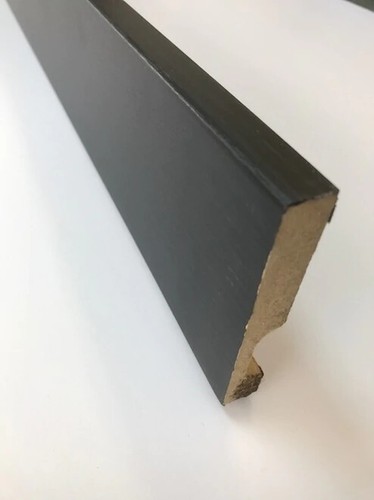 Skirting board mdf black ash - ,
