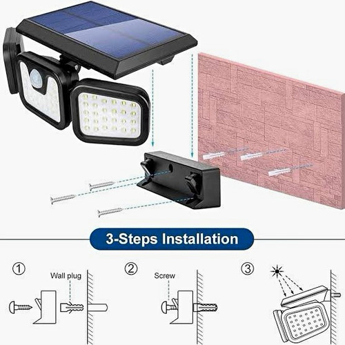 Solar led outdoor floodlight - led,