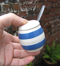 Vintage Staffordshire Chef Ware Mustard Pot