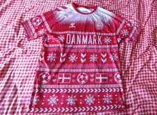 Rare Denmark National Team Hummel Christmas Shirt Size XXL